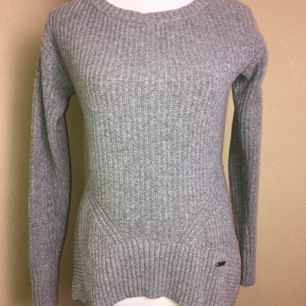 **SOLD**  TOMS Target silver & gray pullover sweater, size S